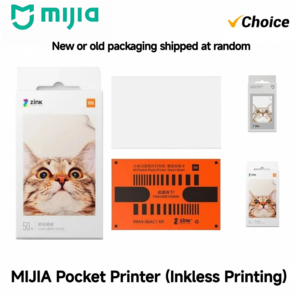 Ink Blotter Paper - Mijia ZINK ポケットフォト用紙 3インチ 自己粘着式 インスタントプリント