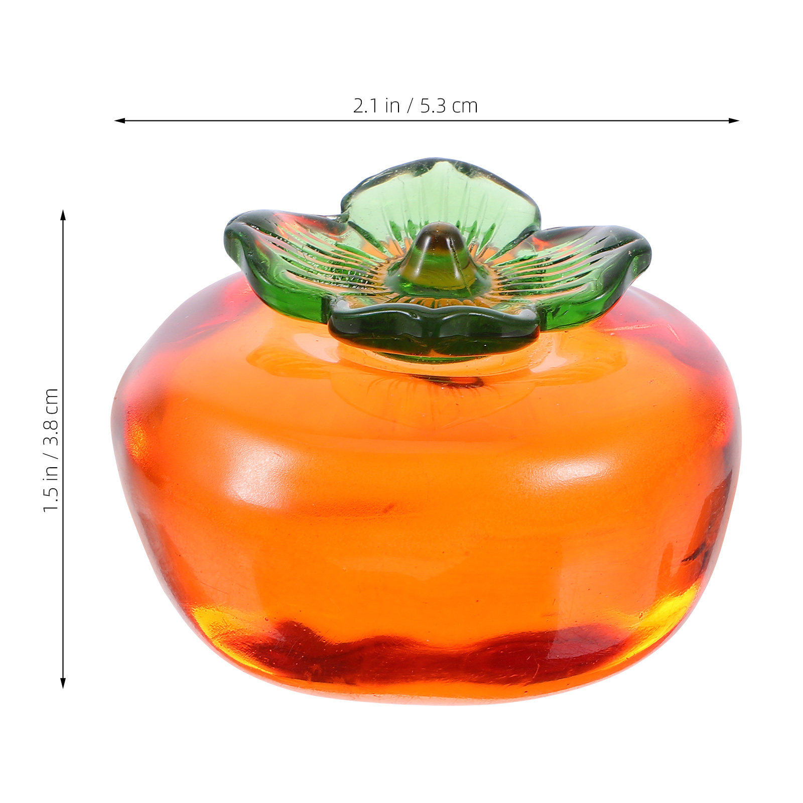 2個入り柿型クリスタルペーパーウェイト、書道練習、筆記、描画 - Paper Weight Crystal のレビューと価格