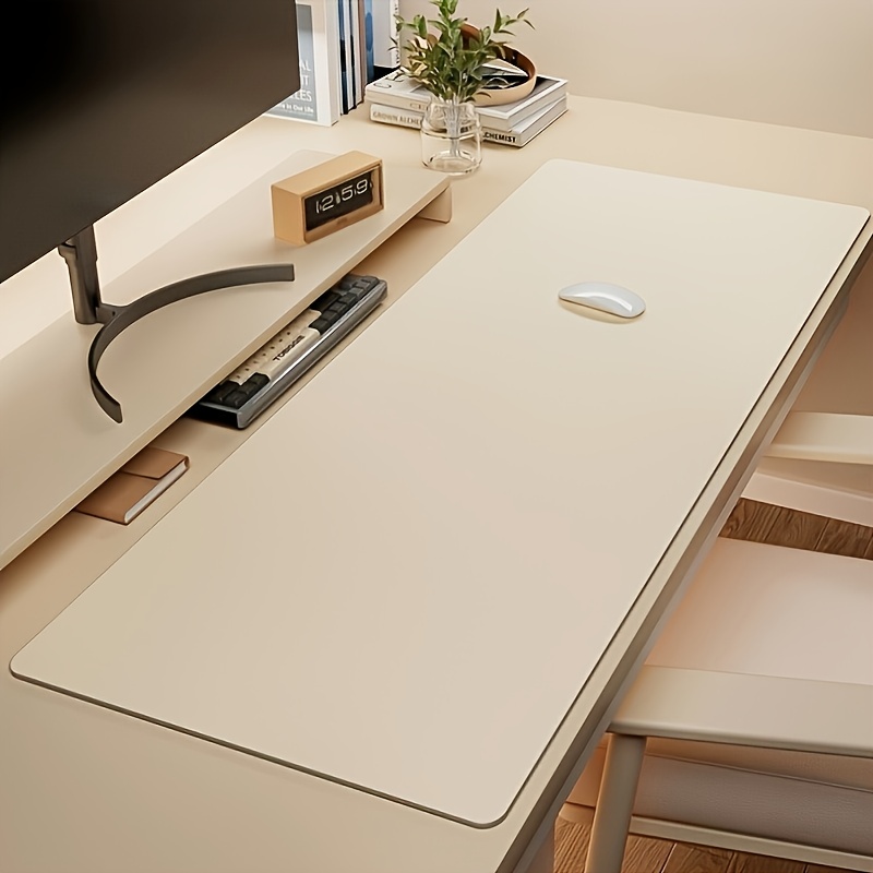 1個の大型フェイクレザーマウスパッド、滑り止め防水デスクパッ - Leather Desk Pad のレビューと価格