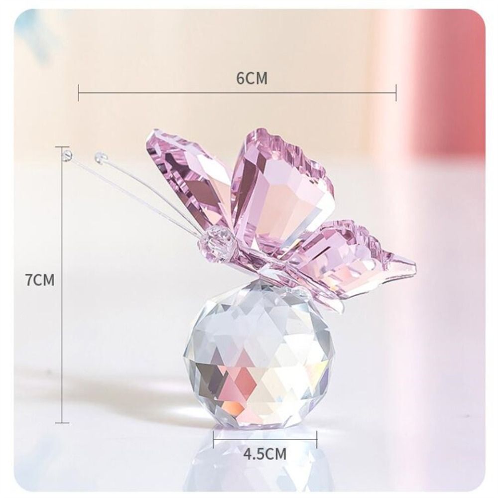金属製の置物とボールの蝶,家の結婚式の装飾,ガラス製の工芸品 - Paper Weight Crystal のレビューと価格
