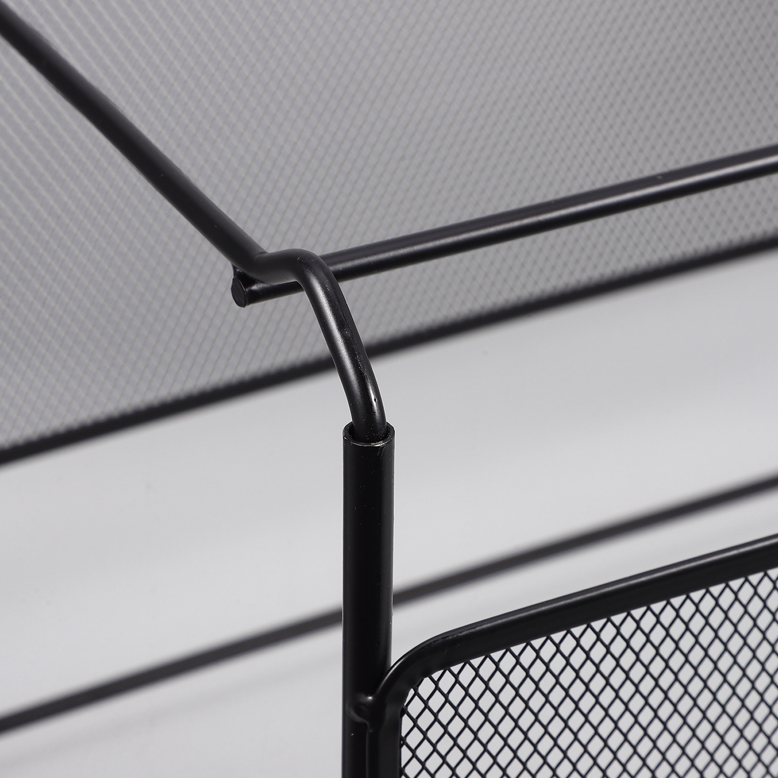 鉄製メッシュファイルホルダー、デスクトップ用ブックオーガナイ - Magazine Holder Rack のレビューと価格